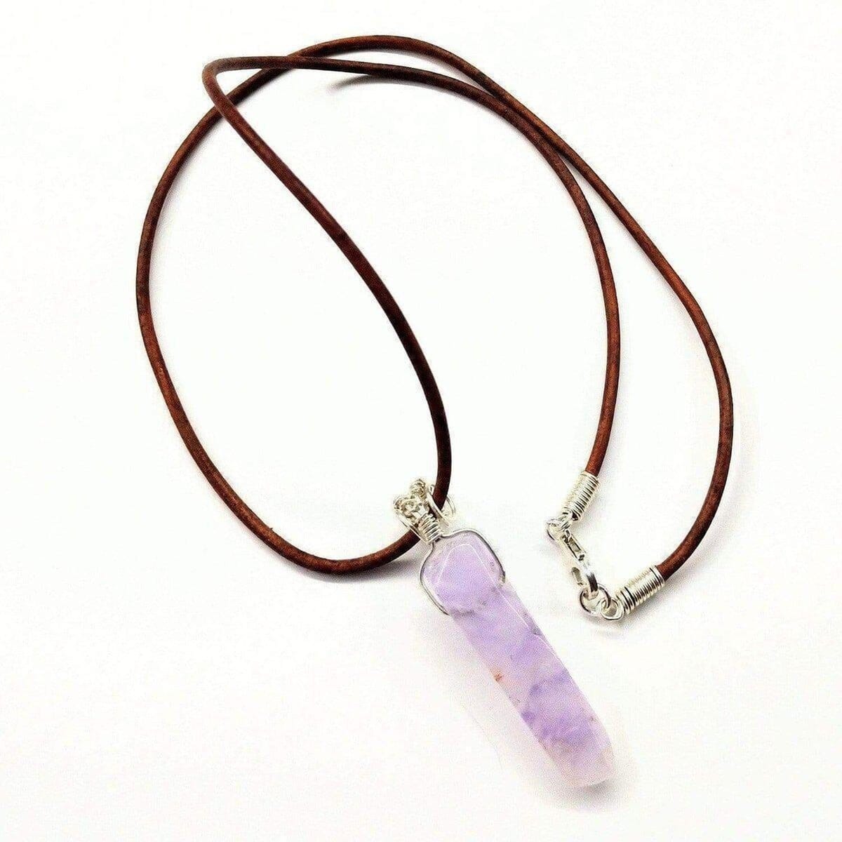 Rose Quartz Crystal Point Necklace - Silver Plated – The Mystic Jewel